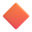 large orange diamond emoji